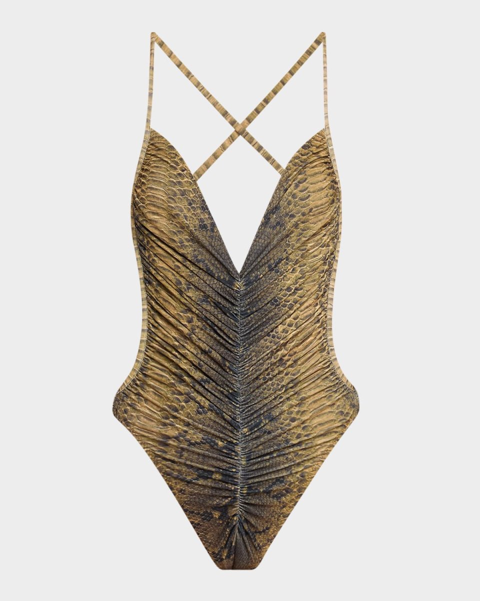 Python Butterfly One-Piece Swimsuit